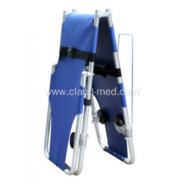 Folding Ambulance Stretcher With Omni-directional castor wheels Pull Rod